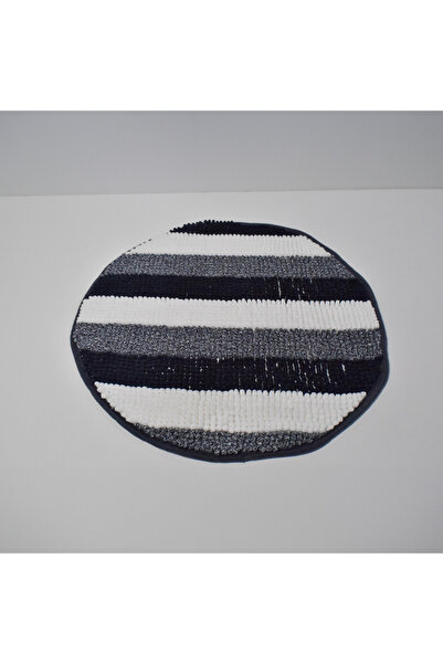 KARLEEN Decor Loop Textured Round Bath Mat - 50 cms