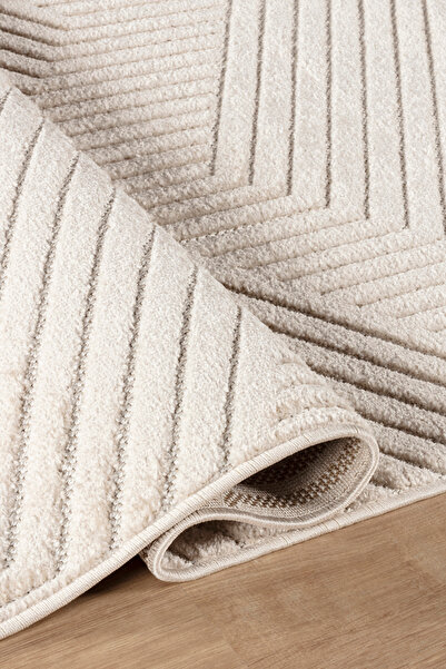 ESSENSE HOME & LİVİNG REAL Yumuşak Dokulu İskandinav Bohem Halı Kilim Salon Mutfak Koridor Dokuma Makine Halısı