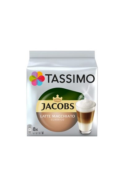 Jacobs Capsule cu cafea Tassimo latte macchiato classico, 8 capsule, 264gr/pa...