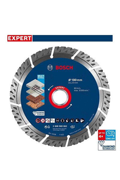 Bosch Expert 180 mm Yapı Malzemeleri Elmas Kesme Diski 2608900662