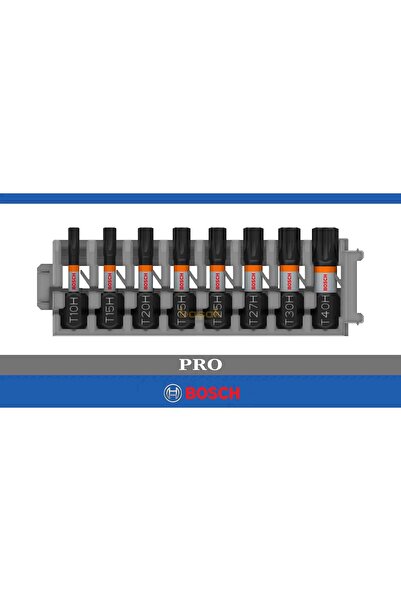 Bosch Pro Impact T10-T40 8'li Delikli Torx Bits Uç Seti 2608521U56
