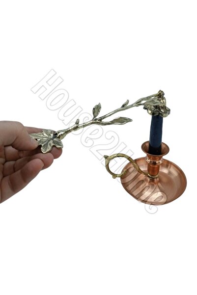 HOUSE2HOME El Yapımı Pirinç Mum Söndürücü – Dekoratif Mum Söndürme Aparatı