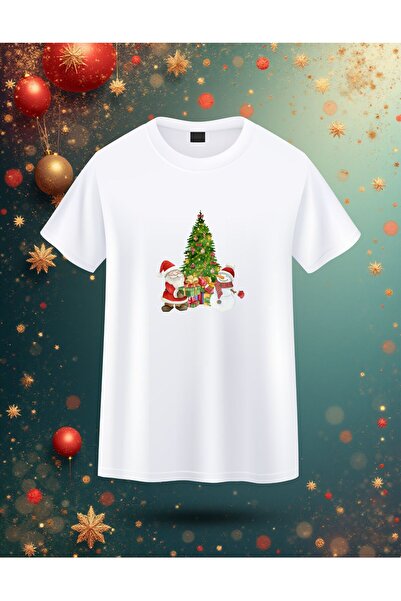 karaoğlu تي شيرت سانتا كلوز ورجل الثلج لعيد الميلاد ورأس السنة الجديدة مطبوع