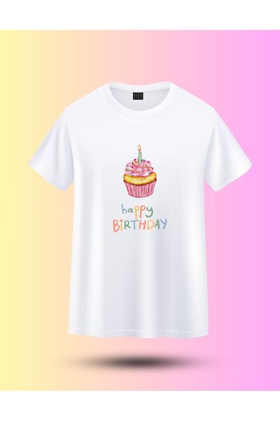 karaoğlu Happy Birthday Dogum Günü Printed T-Shirt
