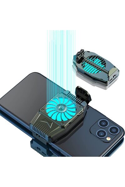 Generic Phone Cooling Fan (Black) - Universal Clip-on Mobile Cooler