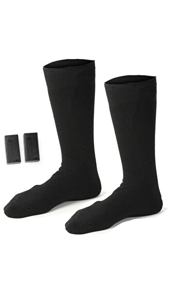 zola Heated socks with batteries included, 3-step adjustment, universal, 4000mAh, black
