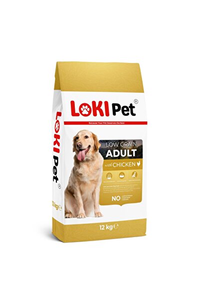 Loki Pet Düşük Tahıllı Tavuklu Yetişkin Köpek Maması 12 kg