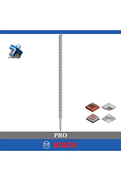 Bosch Pro SDS Plus-5X 18 x 450 mm Dört Elmaslı Matkap Ucu 2608706945