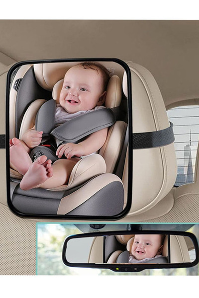 Wnest Shop مرآة سيارة للأطفال، مرآة رؤية خلفية للأطفال للمقعد الخلفي للسيارة،...