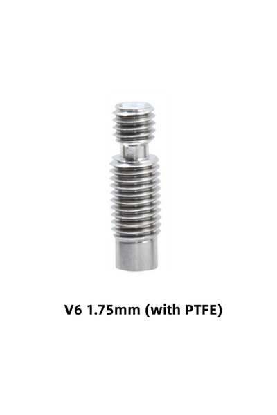 Choice1 1.75mm With PTFE 3D Printer E3D V6 Heat Break Hotend Throat For 1.75/3.0/4.1mm All-Metal / with PTFE