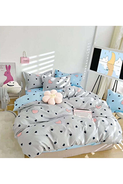 trendyhome Fine Cotton Underwear 6 Pieces – Heart Pattern, Grey/Blue