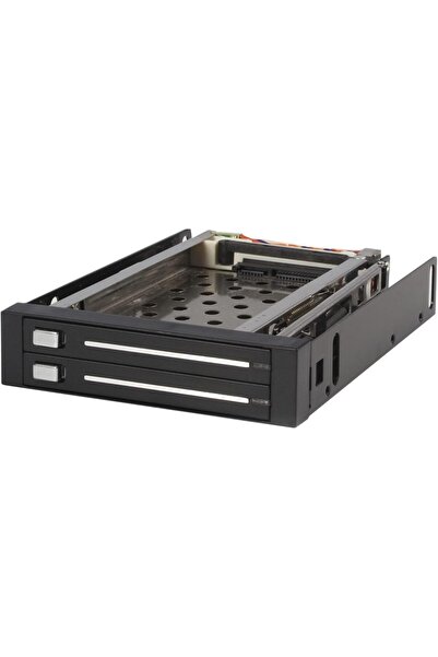 startech 2-Drive 2.5in Trayless Hot-Swap SATA Mobile Rack Backplane (HSB220SAT25B) - Black