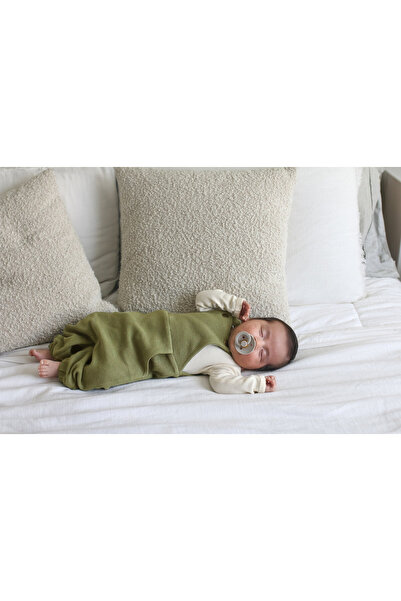 Lovedbaby Baby jumpsuit made of 100% GOTS certified cotton, Corduroy Olive, 0...