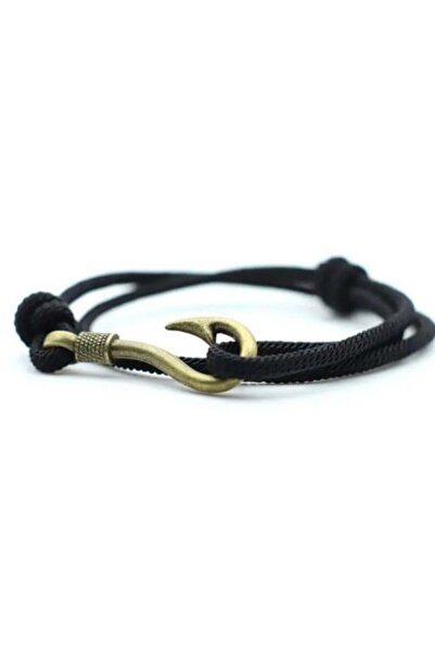 LIGANT Liqnat Fabric Bracelet - Black and Gold