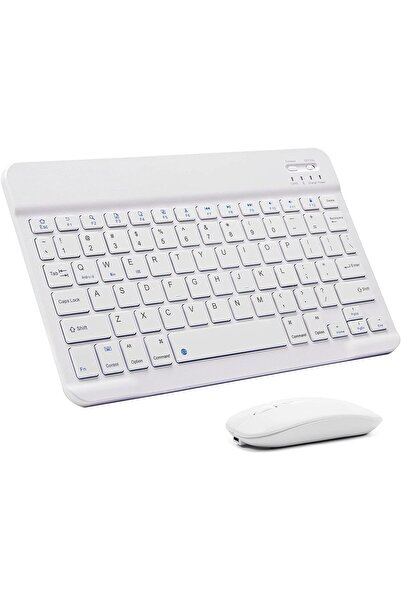 Yuwell YU WELL Ultra-Slim Bluetooth Keyboard and Mouse Combo (White)