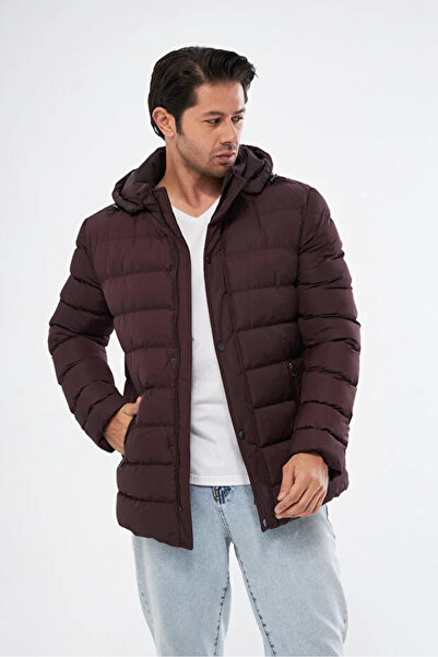 COMPİERE معطف مبطن بغطاء رأس قطعة