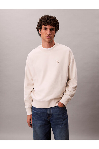 Calvin Klein PREMIUM TERRY MONOGRAM CN SWEATS Sweatshirt