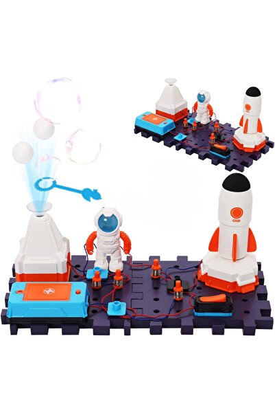 zola Space Station electronic set, 2 base plates, 30.5x16x1.2 cm, battery, switch, connectors