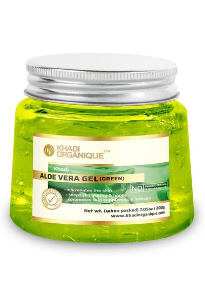 Khadi Organique Aloevera Green Gel for Skin and Hair 200 GM