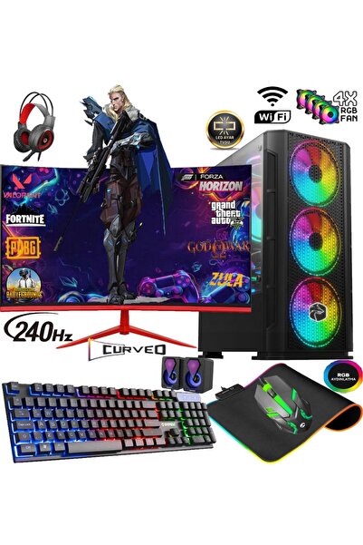 Apphirex TC77X Ryzen 5 5500 16GB 512GB M2 SSD RTX3050 24'' 240HZ Masaüstü Oyu...