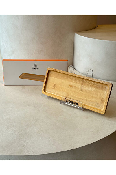 ZBERN BAMBU DİKDÖRTGEN SUNUMLUK - ÇOK AMAÇLI BAMBU SUNUMLUK, TABAK, TEPSİ 28x...