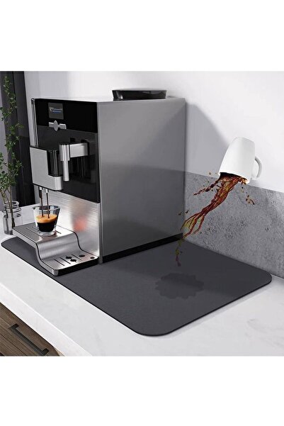 Arabest حصيرة ركن القهوة، مقاومة للانسكاب، مقاس 24 × 16 بوصة، تخفي البقع، سهلة التنظيف وسريعة الجفاف.