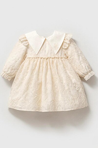 miabambim فستان لورا فينتاج من التول باللون الكريمي