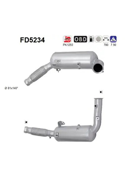 As Filtru Funingine/Particule Sist.De Esapament Mercedes-Benz Sprinter 3,5-T