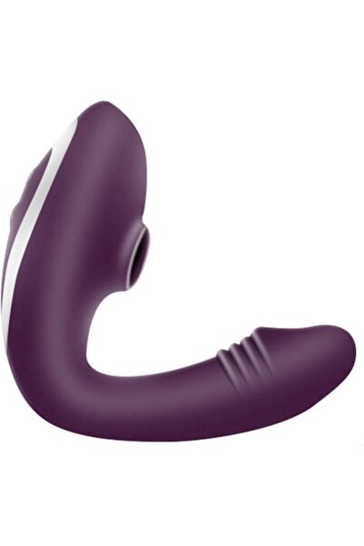 HOZRO Vibrator cu sucțiune clitorală, impermeabil, 10 moduri de vibrație, violet