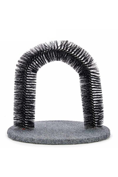 Mascow Βούρτσα για μασάζ και περιποίηση γάτας, 37 x 29 x 34 cm, γκρι