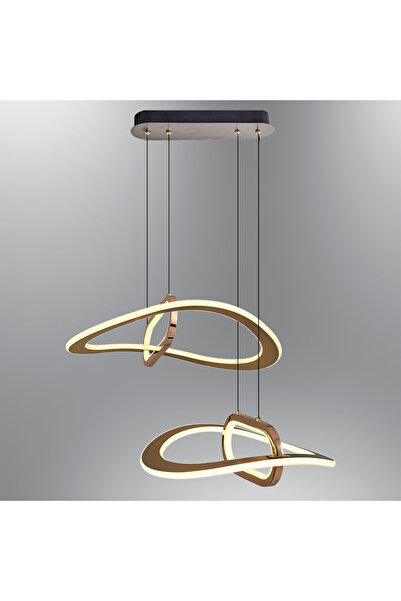 Özcan Aydınlatma 5729-2AS Supaza 2'li Sıralı Sarkıt 40+50 Platin