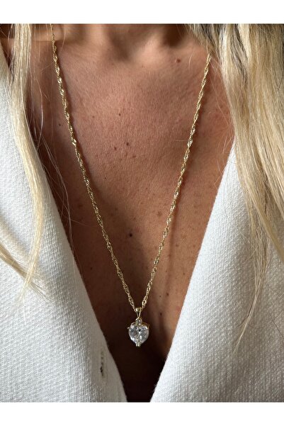 Rossetto Atelier قلادة على شكل قلب متوهجة