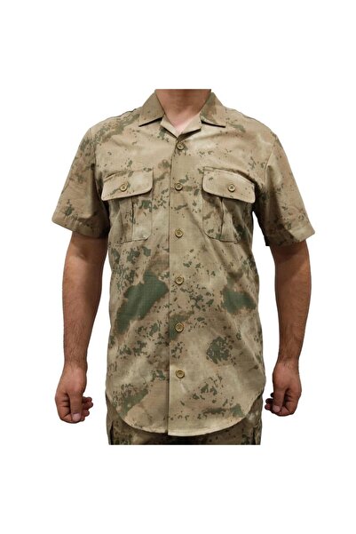 SINGLE SWORD Jandarma Camouflage Short Sleeve Summer Shirt