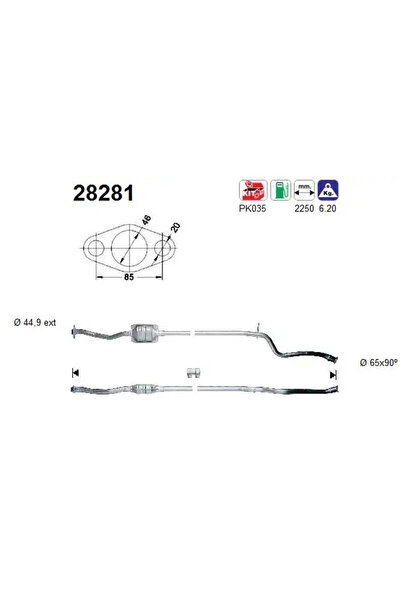 As Catalizator Citroen Saxo Peugeot 106 1/106 2/106 Van 1 Caseta/