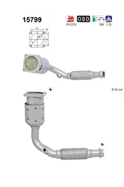 As Catalizator Citroen C-Elysee Peugeot 301