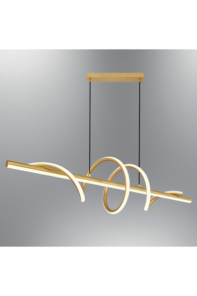 Özcan Aydınlatma 1431-1AS-03 Helical Uzun Sarkıt Sarı