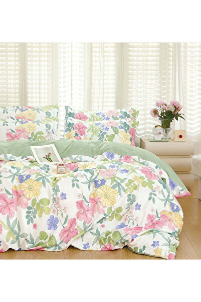 trendyhome 6-Piece Finet Cotton Bedding Set – Floral Model, Multicolor