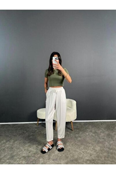 VAJESTO Model Balon pentru femei, talie elastică, elastică, vipușcă pantaloni...