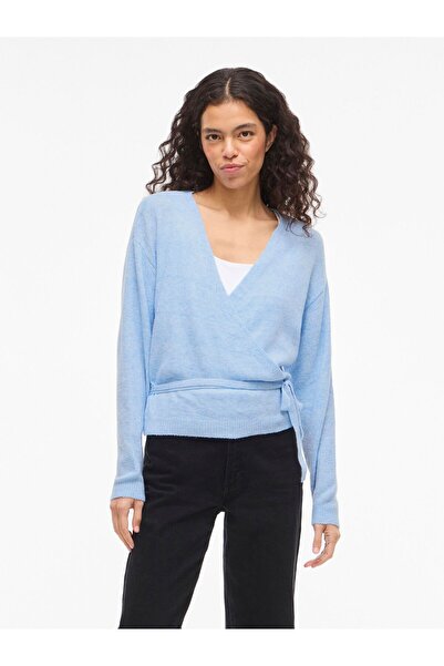 VILA Wickelstrickjacke VILOLO Strick