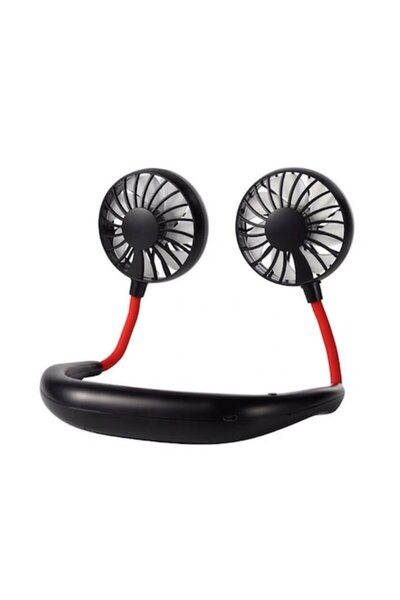 HOZRO Ventilator de gât portabil, design ergonomic ABS, negru, ușor și confor...