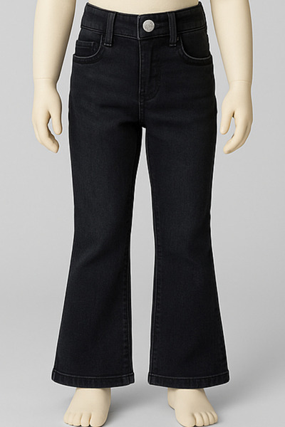 ENDİCİ ENDİ&Cİ Kız Çocuk İspanyol Paça Siyah Kot Pantolon