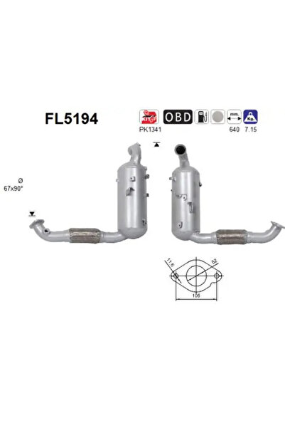 As Filtru Funingine/Particule Sist.De Esapament Ford C-Max 2/Focus 3/Grand C-Max