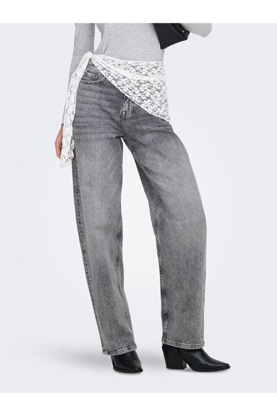 JDY Jeans JDYBAILEY Hohe Taille Barrel Fit Jeans