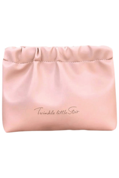 ECARLA - geantă cosmetică din piele, roz