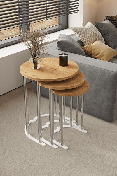 MYDECO Petunya Gümüş Ayak MDF din pin Atlantic