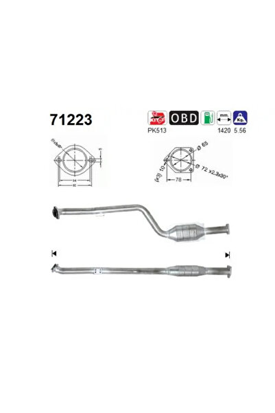 As Catalizator Mercedes-Benz C-Class/Clk