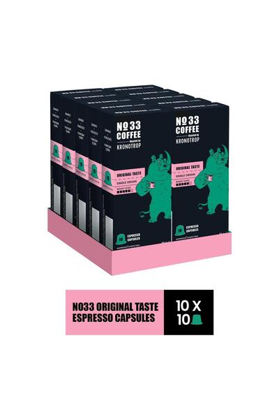 NO33 No 33 Espresso Orginal Tat Kapsül 55 gr x 10 Adet