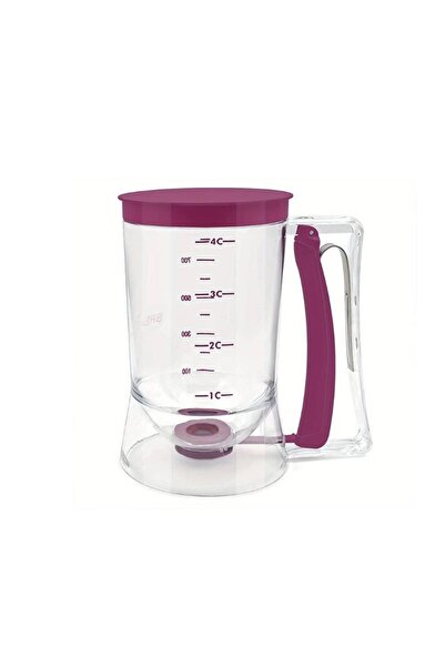 OEM Cake batter dispenser, spring handle, plastic, purple, 900 ml