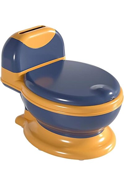 Arabest Potty Training Seat, Toddler Potty Chair with Soft Seat, Potty Training Toilet with Lid(Blue)