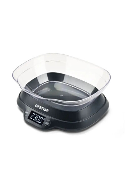 Optim Solution Cântar de bucătărie G 3 Ferrari Ginny cu bol, 5 kg, negru